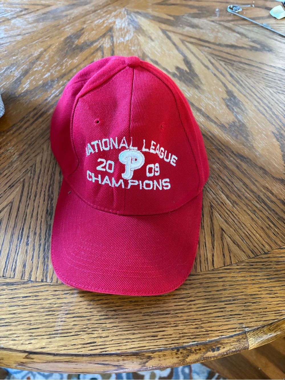 Philadelphia Phillies Red 'National League 2009 Champions' Baseball Cap
